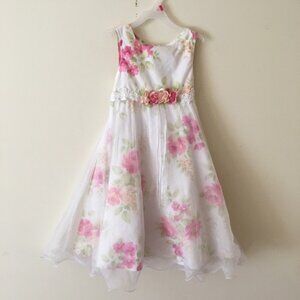 Beautiful girl floral dress